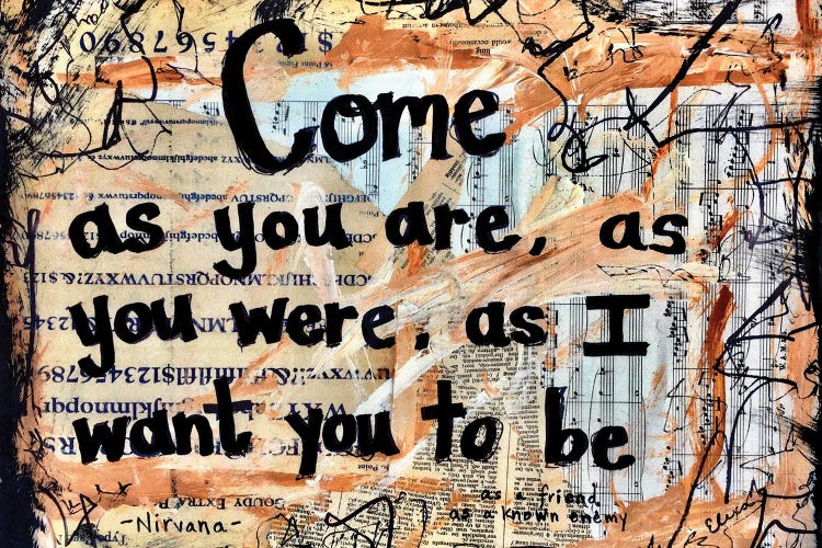 Come As You Are By Nirvana by Elexa Bancroft wall art