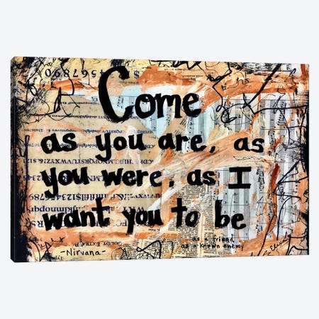 Come As You Are By Nirvana Canvas Print #EXB8} by Elexa Bancroft Canvas Art Print