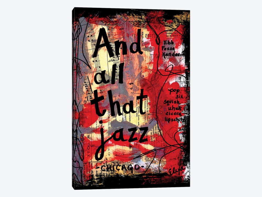 All That Jazz Chicago by Elexa Bancroft 1-piece Canvas Print