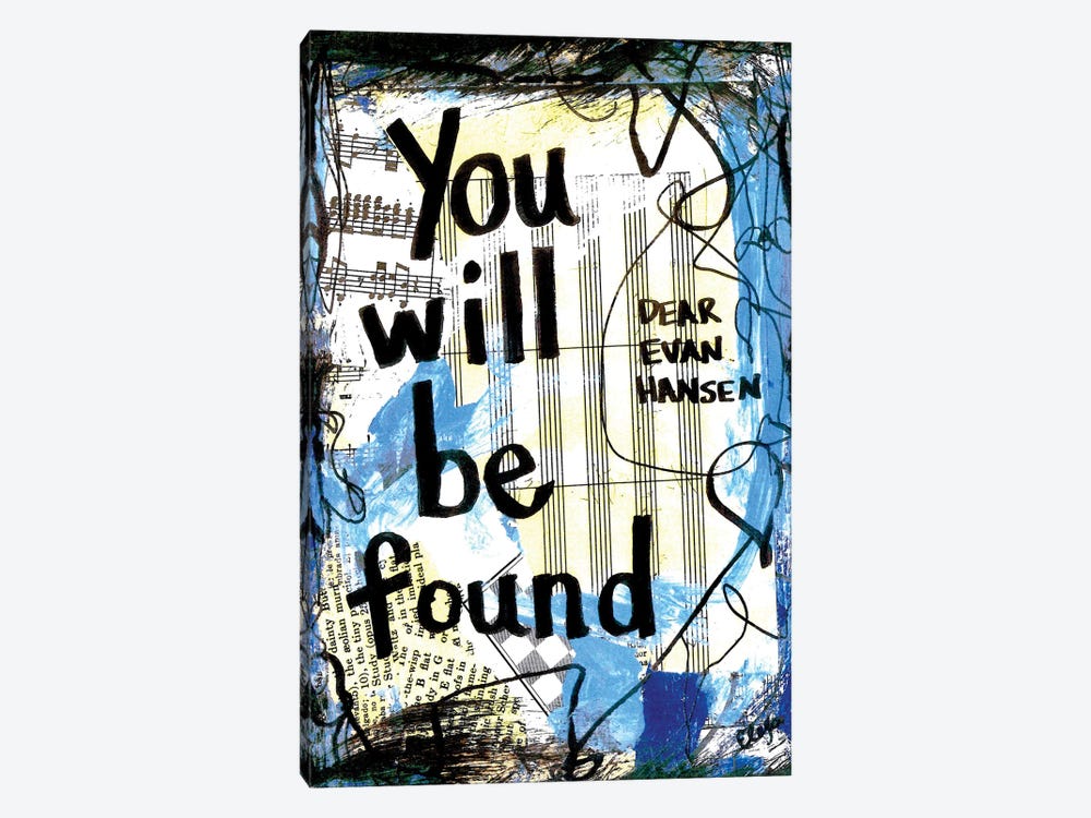 You Will Be Found Dear Evan Hansen by Elexa Bancroft 1-piece Canvas Artwork