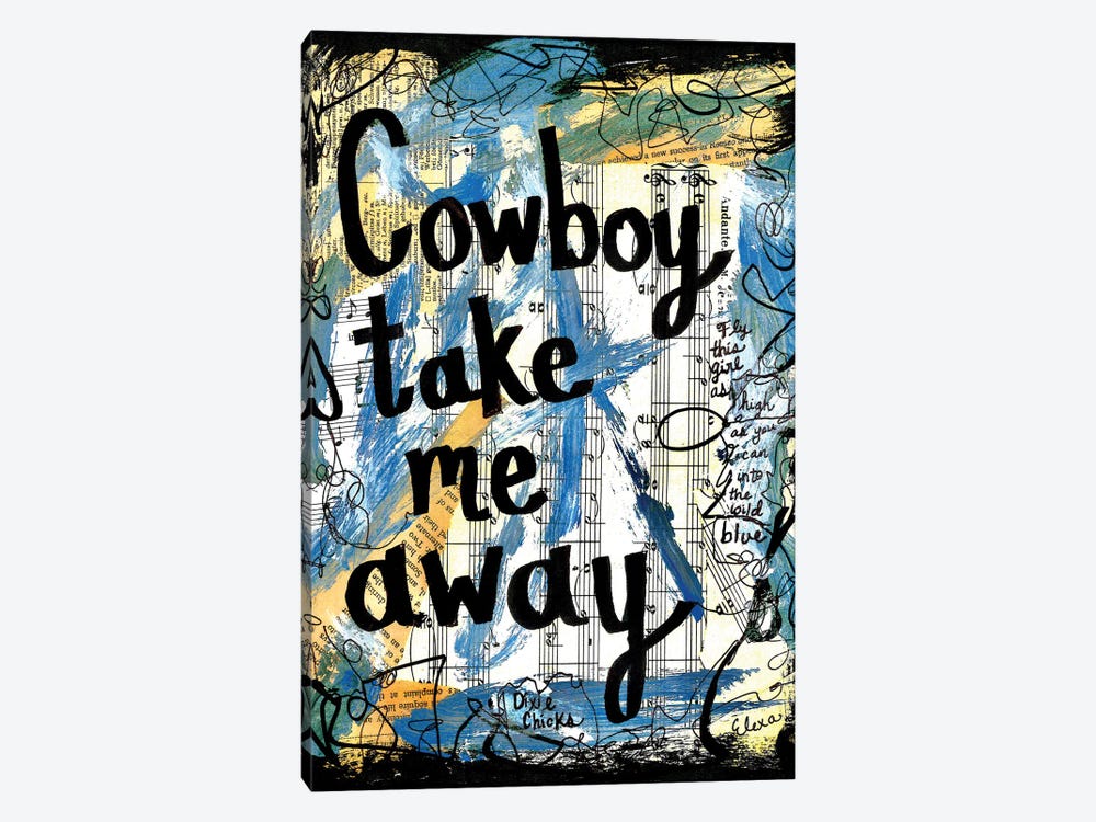 Cowboy Dixie Chicks by Elexa Bancroft 1-piece Canvas Art Print