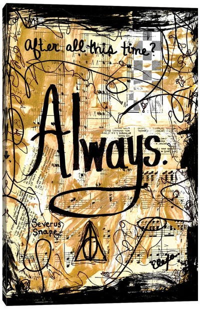 Always Harry Potter Canvas Art Print - Elexa Bancroft