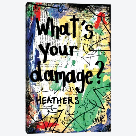 Damage Heathers Canvas Print #EXB97} by Elexa Bancroft Canvas Print
