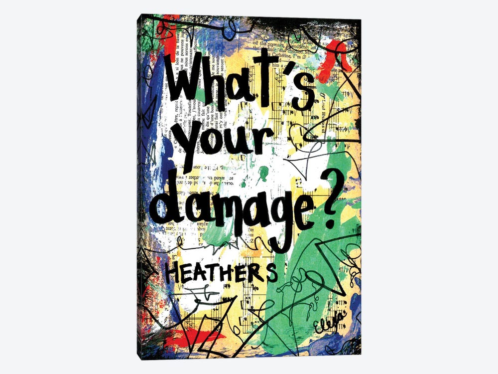 Damage Heathers by Elexa Bancroft 1-piece Canvas Artwork
