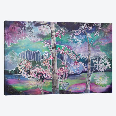 Lilac And Violet Reflections Canvas Print #EYD15} by Eliry Rydall Canvas Artwork