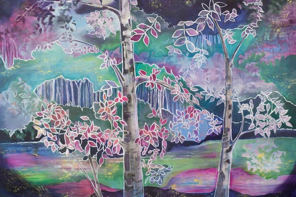 Eliry Rydall: Lilac And Violet Reflections by Eliry Rydall