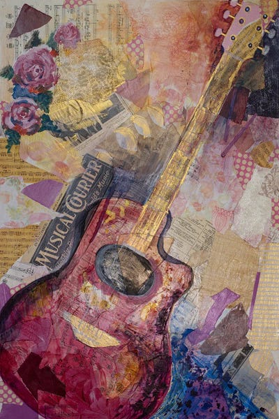 Eliry Rydall: Red Guitar by Eliry Rydall