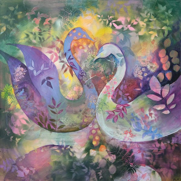 Eliry Rydall: Two Swans by Eliry Rydall