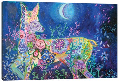 Dreaming Canvas Art Print - Fox Art