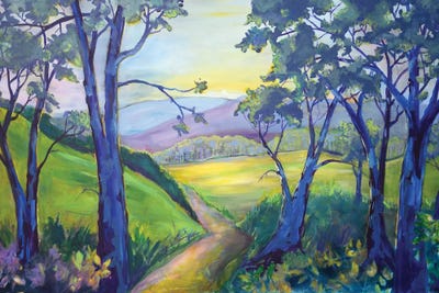 A Walk At Dusk by Eliry Rydall metal wall art