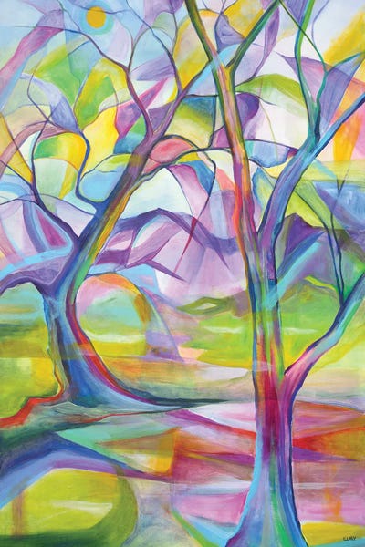 Temple Of Tree by Eliry Rydall metal wall art