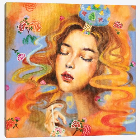The Daydreamer: Jokduri Canvas Print #EYK11} by Eury Kim Canvas Artwork