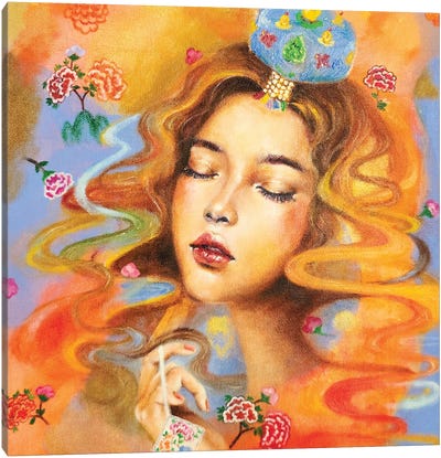 The Daydreamer: Jokduri Canvas Art Print - Eury Kim