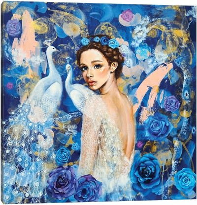 Miracle Blue Canvas Art Print - Eury Kim