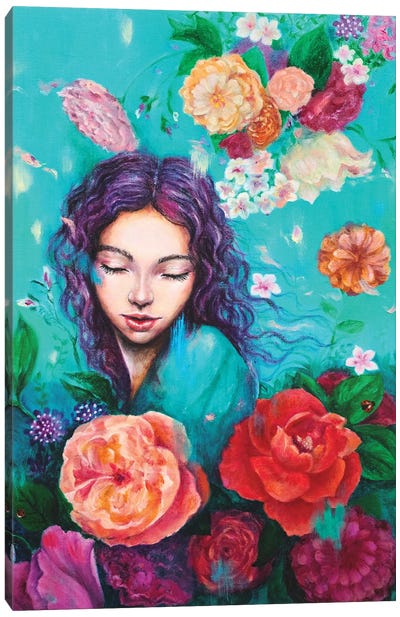 Flying petals Canvas Art Print - Eury Kim