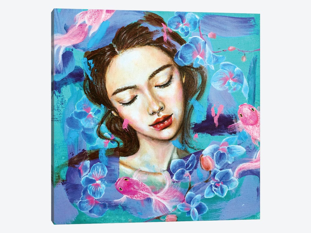 The Dreamer: Orchid by Eury Kim 1-piece Canvas Wall Art