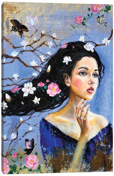 The Dreamer: Magnolia Canvas Art Print - Eury Kim