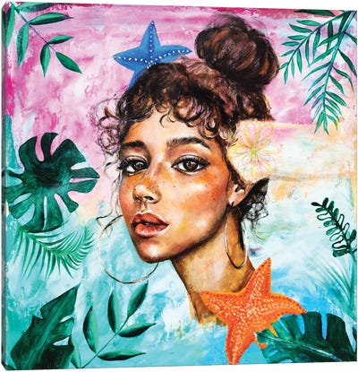 The Dreamer: Starfish Canvas Art Print - Eury Kim