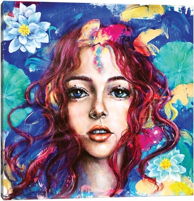The Dreamer: Waterlily Canvas Art Print - Eury Kim