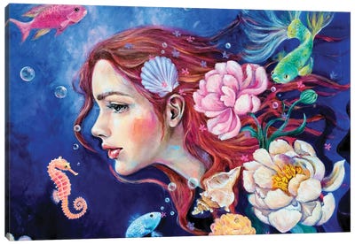 Destiny Canvas Art Print - Seahorse Art
