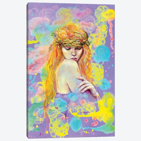 She Belongs To The Forest Canvas Print #EYK38} by Eury Kim Canvas Wall Art