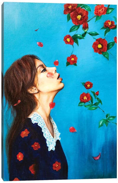 Homesick: Camellia Canvas Art Print - Eury Kim