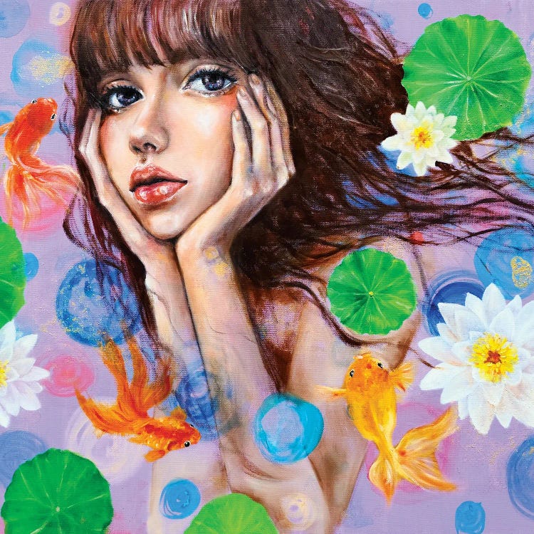 Thinking of you by Eury Kim wall art