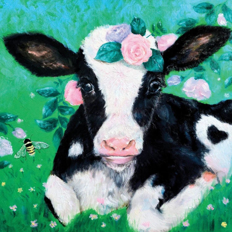 Moo Moo Cow by Eury Kim wall art