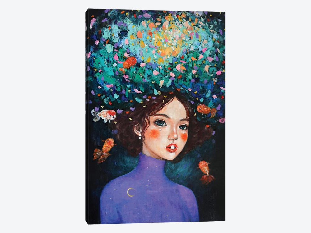 The Ranchu Girl With Pearls by Eury Kim 1-piece Canvas Art Print