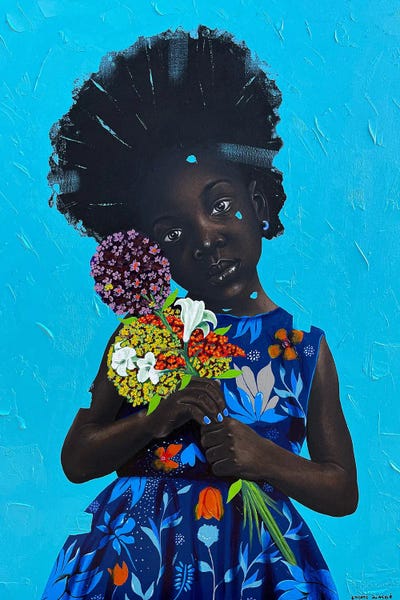 Azure Blue: Give Us Our Flowers II by Eyitayo Alagbe