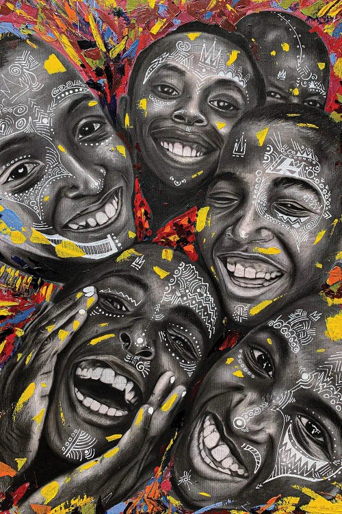 Happy Kids by Eyitayo Alagbe canvas print
