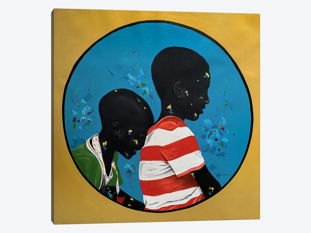 African Moon Play by Eyitayo Alagbe 1-piece Canvas Print