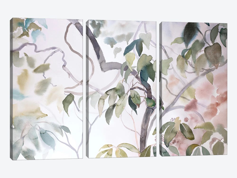 Rhododendron Study No. 10 by Elizabeth Becker 3-piece Canvas Art Print