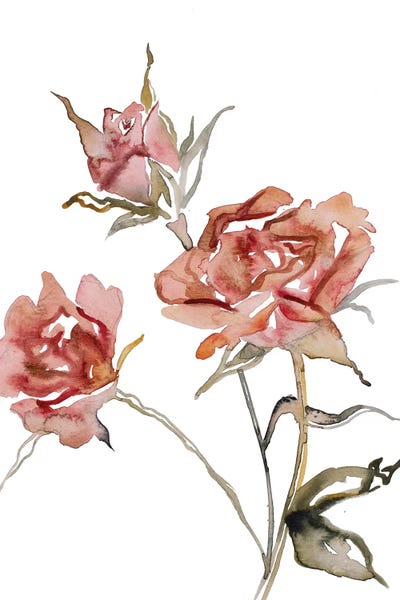 Rose Study No. 57 by Elizabeth Becker framed wall art