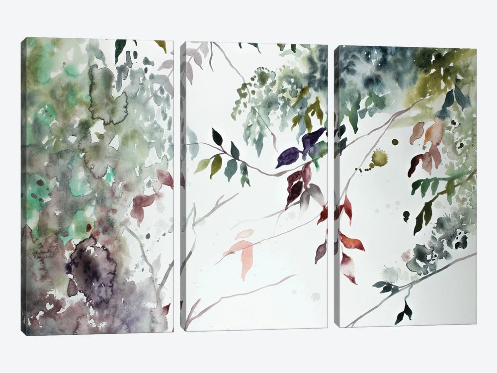 The Woods No. 45 by Elizabeth Becker 3-piece Canvas Art Print