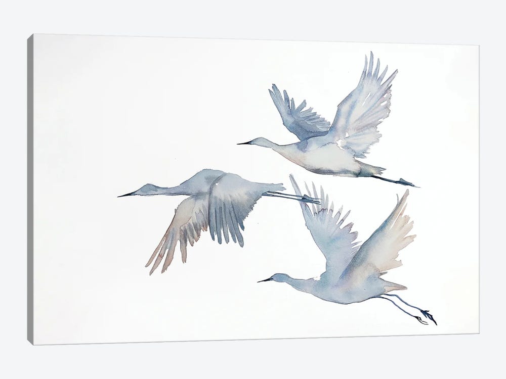 Winter Geese No. 5 by Elizabeth Becker 1-piece Canvas Print