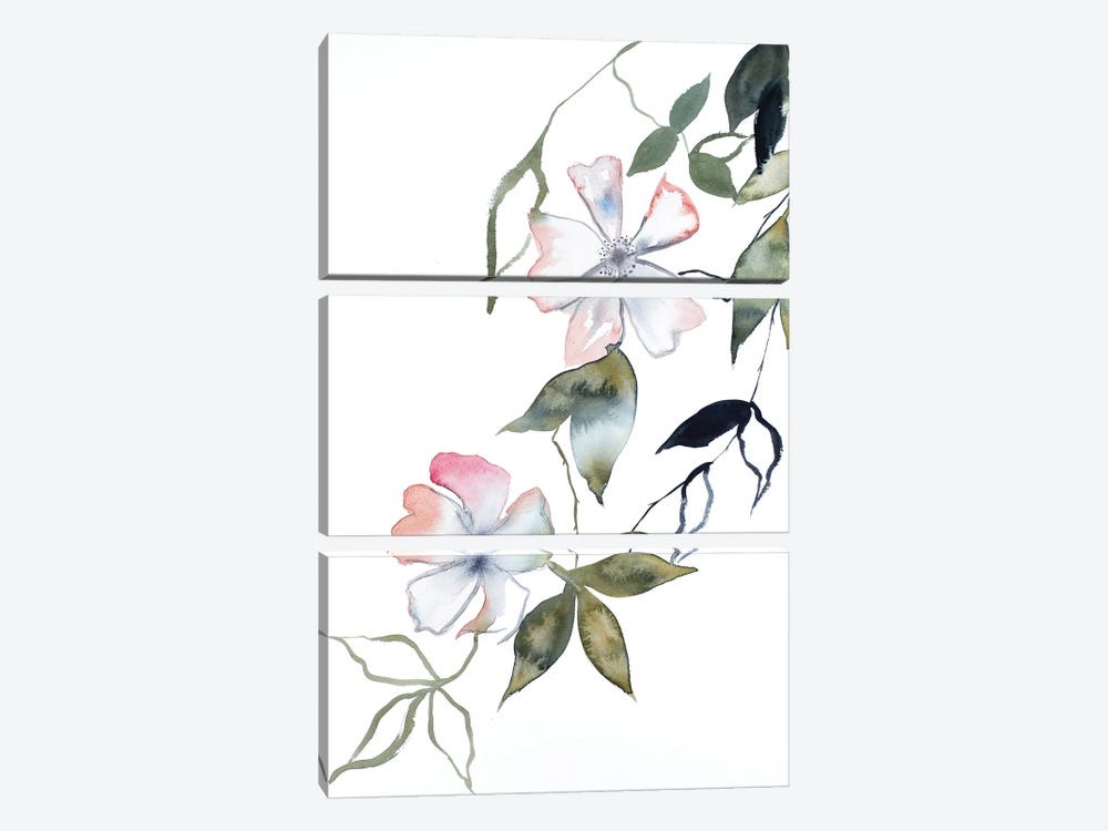 Cherry Blossom No. 14 by Elizabeth Becker 3-piece Art Print