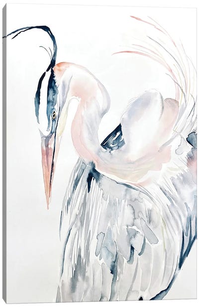 Heron No. 13 Canvas Art Print - Elizabeth Becker