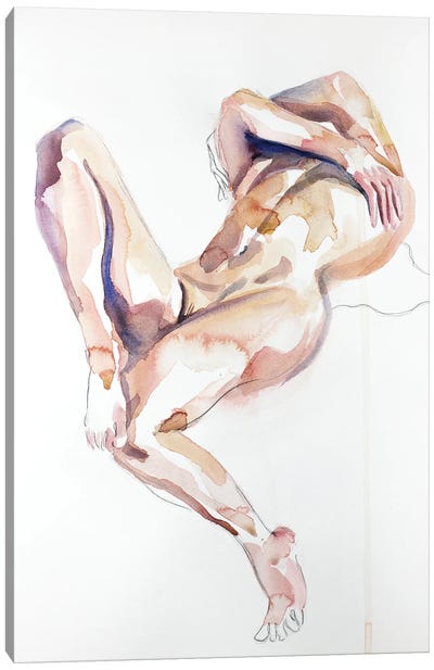 Hold On Canvas Art Print - Subdued Nudes