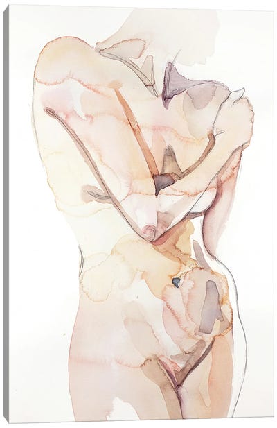 Nude No. 84 Canvas Art Print - Elizabeth Becker