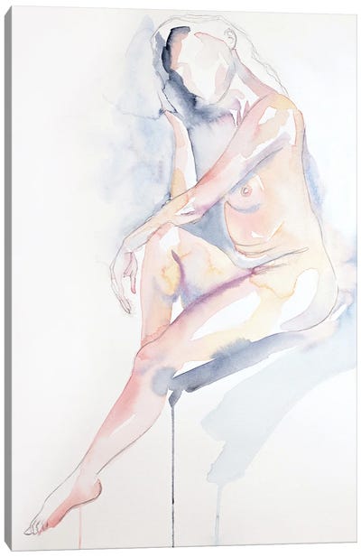Nude No. 86 Canvas Art Print - Subdued Nudes