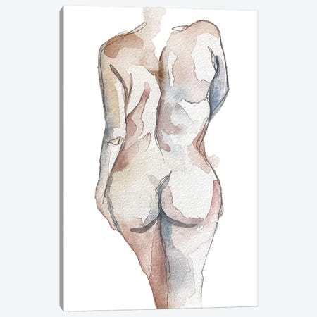 Nude No. 96 Canvas Print #EZB90} by Elizabeth Becker Art Print