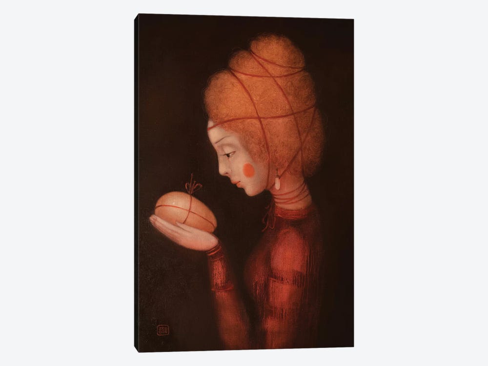 Fire Girl by Eduard Zentsik 1-piece Canvas Print