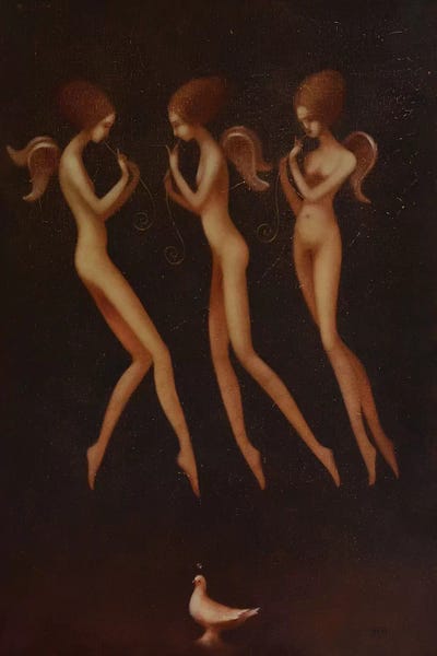 A Dream With Angels by Eduard Zentsik multi panel art