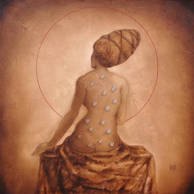 Lady by Eduard Zentsik multi panel art