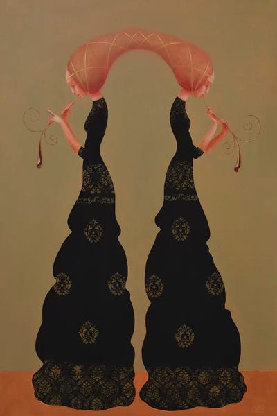 Music for Two by Eduard Zentsik canvas print