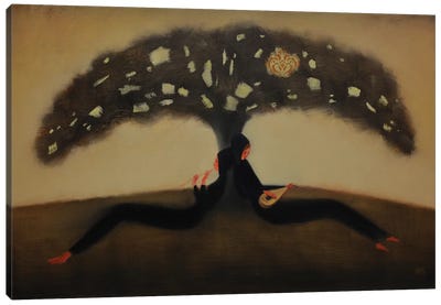Mysterius Tree Flight Of Sound Canvas Art Print - Eduard Zentsik