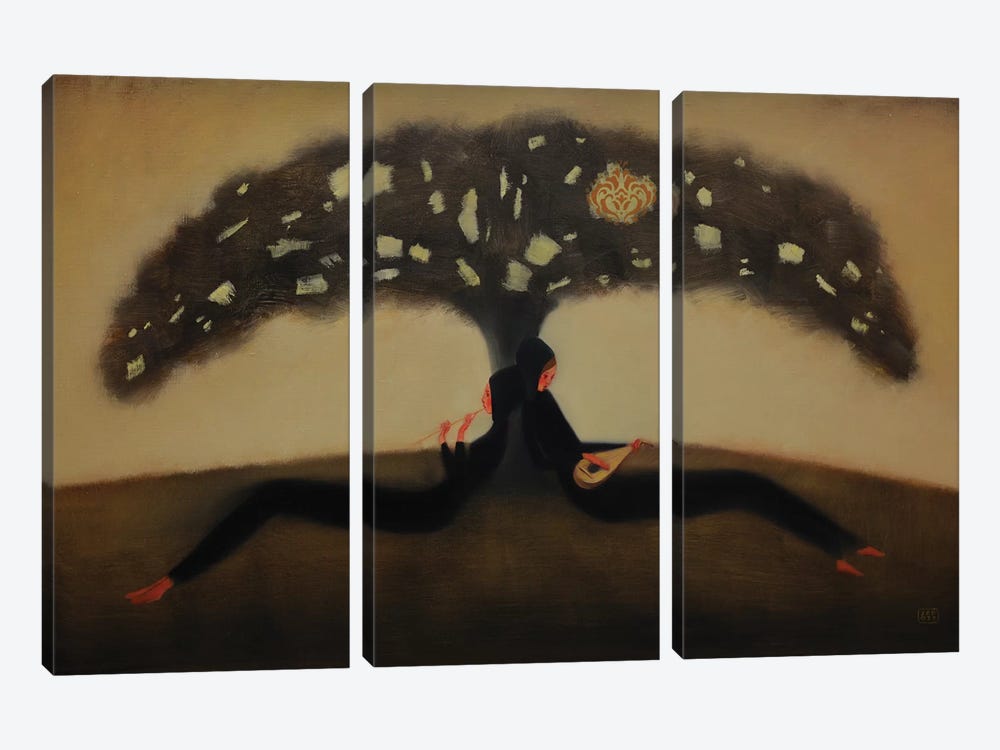 Mysterius Tree Flight Of Sound by Eduard Zentsik 3-piece Art Print