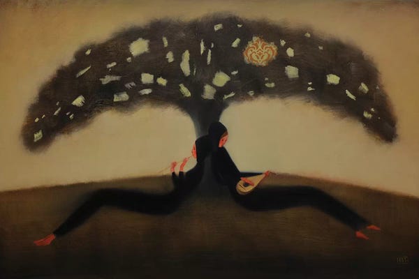 Funky Fine Art: Mysterius Tree Flight Of Sound by Eduard Zentsik