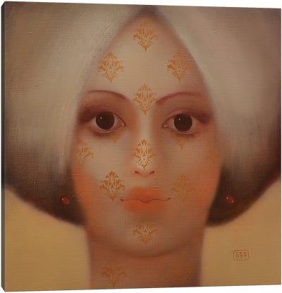 Patterns On the Face Canvas Art Print - Eduard Zentsik